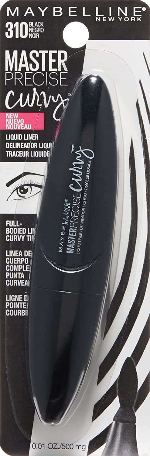 Maybelline New York Master Precise Curvy, Black, 2 Count - Image 2